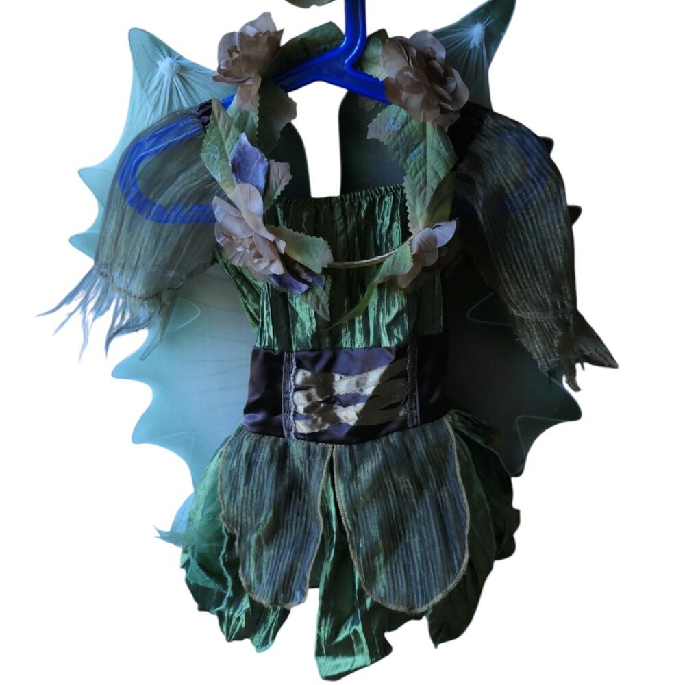 Girls fairy dress woodland forest costume-Size:3- 4yrs-EUC